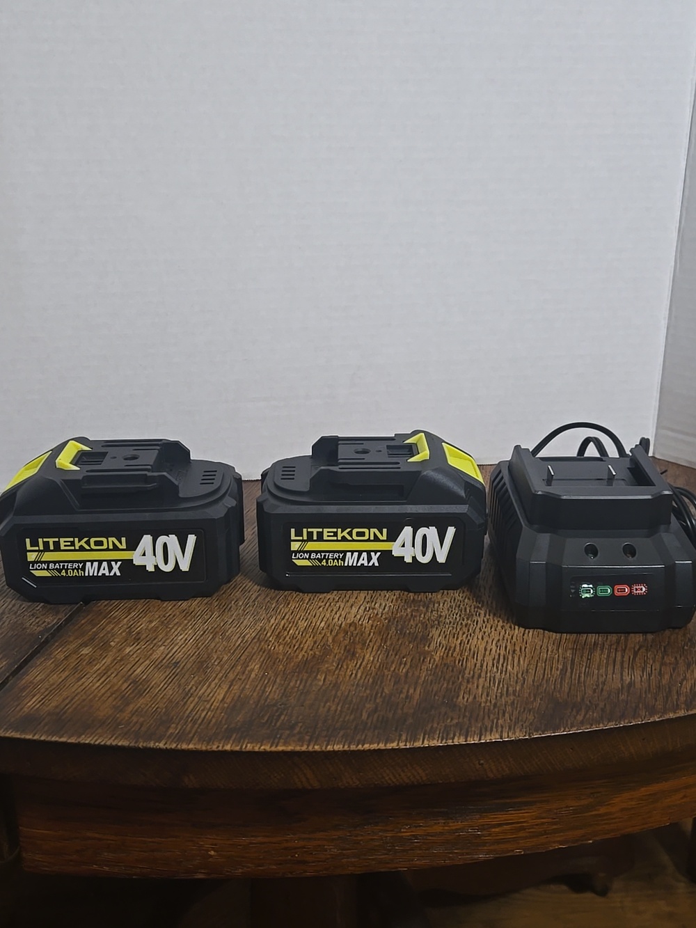 Litekon 40V 4.0Ah Lithium-Ion Rechargeable  Battery 2-Pack + Charger